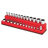 Mechanics Time Saver MTS727 差し込み角1/4インチ ドライブソケット用ホルダー ロケットレッド 4〜14mm
