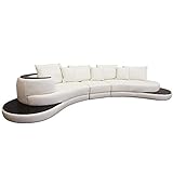 総革張り 本革 ソファーセット ヌーヴォー ホワイト 右肘