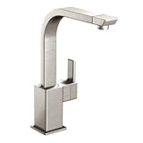 Moen S7170SRS 90-Degree One-Handle High Arc Kitchen Faucet, Spot Resist Stainless [並行輸入品]