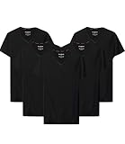 [Aquiver] Tシャツ インナーシャツ メンズ シャツ 下着 肌着 綿100% 半袖 ５枚組 Vネック 防菌防臭 白 ブラック ホワイト 無地