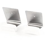 uxcell　写真フレーム用フック　接着ハンガー　オフィス　実用　シルバートーン　ホワイト　2個入り