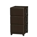 JEJ デコニー チェスト 3段 ダークブラウン DCN-3DBR