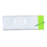 Hommy 拡大鏡シート フルページ拡大鏡 本の拡大鏡 レンズ 3倍 15.5 x 5.7cm　ブックマーク　カラーランダム