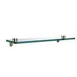 Allied Brass NS-1/16-SBR 16-Inch by 5-Inch Glass Shelf by Allied Brass
