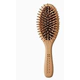 [セット品] ギフトラッピング済み MARKS&WEB マークスアンドウェブ ウッド ヘアブラシ ナチュラル ショップバッグ付き (L)