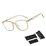 [saunaceleb] ブルーライトカットメガネ【2025デザイン】ブルーライト めがね 紫外線カット UVカット 眼鏡 度なし おしゃれ (シャンパンゴールド)