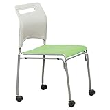 弘益 KOEKI スフィーダ キャスターチェア グリーン スタッキング可能 完成品 SFIDA-C1(GN)