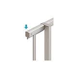 YKK　エンドキャップ（4個で1組）　レスティナフェンス7型用　YFE-7　【アルミフェンス　柵】 　プラチナステン