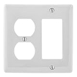 Bryant Electric NP826W 2-Gang 1 Duplex 1 Decorator/GFCI Wall Plate, White [並行輸入品]