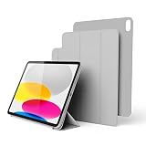 【elago】 iPad 10.9 (2022) 対応 ケース スタンド カバー 強力 マグネット 式 角度調整 可能 iPadスタンド シンプル アイパッド10.9ケース [ Apple iPad10.9 2022年 アイパッド 10.9インチ 対応 ] MAGNET FOLIO ライトグレー
