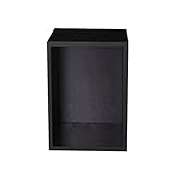 オスパイ(OSPI) カラーボックス 収納ラック 本棚 収納ボックス 収納棚 ディスプレー 棚 フリー 縦横 1段 (ブラック)