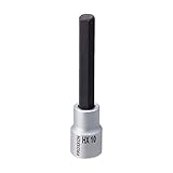 プロクソン(PROXXON) ヘックスビットソケット 1/2" ロング(100mm) 10mm No.83486
