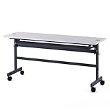 R・Fヤマカワ 配線機能付きフォールディングテーブル2 W1500×D450×H700mm SHFTL-1545 ホワイト