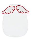 【ノーブランド】汗取りパッド 天使の羽 かわいい 赤ちゃん 汗取りシート ガーゼ生地 出産祝い 新生児 (赤)