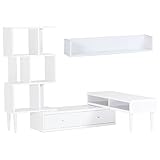 arne テレビ台 オープンラック ウォールシェルフ 完成品 日本製 配線収納 3点セット T-003 T3-alto WallBox C-1200 ホワイト