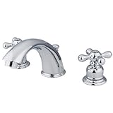 Elements of Design EB971X Hot Springs 8" to 16" Widespread Lavatory Faucet with Retail Pop-Up, 5-3/4