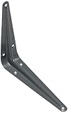 バルクハードウェアbh00233シェルフブラケットロンドンスタイル、350 x 300 mm/14 x 12インチ75 lbロード – グレー、20個パック