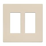 INSTEON 2422-233 Wall Plate, Double, Ivory [並行輸入品]