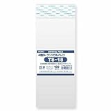 （まとめ買い）HEIKO OPP袋 クリスタルパック T8-18 (テープ付き) 100枚 幅80×高180+30mm 006758100 【×5】
