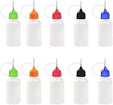 JILIMI 電子たばこ用オイルボトル 多用途 ボトル (5色 10個 (50ml色はランダム))