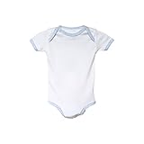 BonnBonn Baby Antimicrobial Wicking Bodysuit, Blue/White, 12 Months by BonnBonn Baby