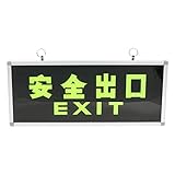 P Prettyia 安全標識 安全出口 安全サイン 避難サイン 非常口　自己発光　使いやすい