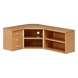 不二貿易 テレビ台 ローボード 3点セット 幅75×奥行104×高さ45cm ナチュラル コーナー 組み換え自由 コード収納 98822