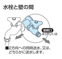三栄水栓 【水抜分岐バルブ】 寒冷地仕様 B21AK-13