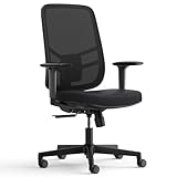 HANCHEN オフィスチェア 人体工学椅 腰痛防止 疲れない デスクチェア 事務椅子 昇降アームレスト 座り心地良い 勉強椅子 ワークチェア 通気性テレワーク 在宅ワーク パソコンチェア office chair 人間工学ビジネスチェア (ブラック)