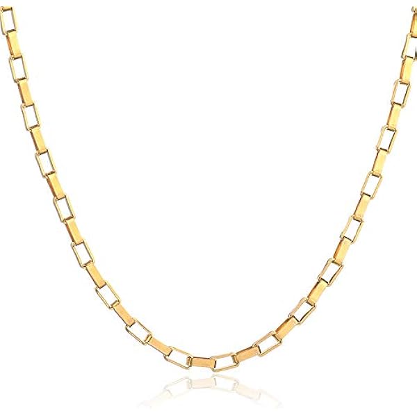 10K ゴールド チェーンネックレス ロブスタークラスプ Amazon | Nuragold 10K イエローゴールド 2.5mm ダイヤモンド