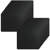 Crtiin マウスパッド バルク コンピューター マウスパッド ゲーム用マウスパッド コンピュータ/ノートパソコン/新学期/オフィス/卒業祝い用 滑り止めゴムベース付き 50個パック (7.09 x 8.66インチ、ブラック)