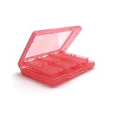 Mikankawa 3DS カード 収納ケース 22枚DSカード収納可能 メモリーカード タッチペン 携帯型ケース 持ち運び ゲームカード 3DSソフト (ピンク)