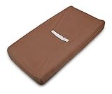 American Baby Company Heavenly Soft Chenille Fitted Contoured Changing Pad Cover, Chocolate by Ameri