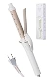テスコム ヘアアイロン 26mm マイナスイオン シルクコーティング 140-200℃ 温度調整/ロック/メモリー 海外対応 自動OFF ラク抜きプラグ コード長1.7m ホワイト TM762A-W