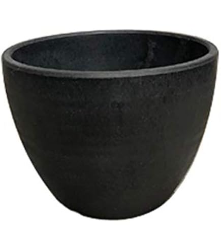 Amazon.co.jp: BLACK PLASTIC POT【BOWL】ボウルタイプ 黒 プラ鉢 厚口