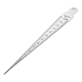 SODIAL(R) 1-15mmステンレススチールテーパー　溶接インチとメトリックゲージゲージテスト　ウルナー溶接検査