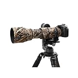 Rolanpro レンズカバー, SIGMA 150-600mm F5-6.3 DG OS HSM Contemporary（AF Version）に適合する望遠レンズ用カモフラージュコート, 三層構造保護 [色番号：枯草迷彩]
