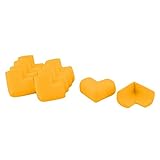 uxcell コーナークッション 家庭用品 引き出し テーブル 机 コーナー エッジ カバー プロテクター パッド クッション ダークイエロー 10個入り