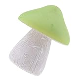 Fenteer キノコ　光路ランプ　防水　ソーラーパワード　LEDライト　防水　抵抗雨　全３色 - 緑