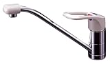 ミズタニバルブ 【キッチン用混合栓】 1穴台付シングルレバー水栓 グレーレバー MKZ500GG