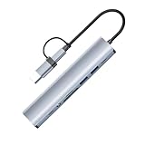 USB C ハブ アダプタ 両対応 9in2 USB3.0 Type-C Type-A LAN ポート hub SD/microSDカードリーダー TF 3.5mm ドッキングステーション USBハブ 変換 USB-C ケーブル アダプタ スマホ MacBook iPad air Pro Surface Android ノートPC 有線接続