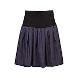 スカート マタニティ フレアスカート Ａライン 秋冬春 妊婦 ひざ丈 膝丈 産前産後 可愛い 通勤 マタニティウェア レディース (ブルー 蓝, L)