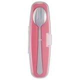 Innobaby Din Din Smart Stainless Spoon and Fork Set, Pink by Innobaby [並行輸入品]