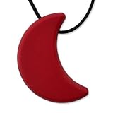 Moon Teething Necklace by Zen Rocks - a Stylish New Twist to Teething - Ruby by Zen Rocks [並行輸入品]