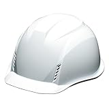 DICプラスチック ヘルメット 通気孔・スチロールライナー付 AA16-FV-HA2E-K16-WH