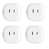 HOIBAI ミニスマートプラグ 日本仕様 スマートコンセント 　WIFI　音声コントロール　遠隔操作　電源制御　Android　iOS　省エネ　家電スイッチ 日本語説明書 (4個プラグ)