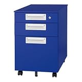 Garage スチール製カラーワゴン 3段 カラーマルシェ SH-046SC-3 キャンディブルー