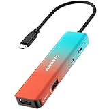 ANYOYO【2-in-1】キャプチャーボード＆拡張ハブ タイプC直結式 ゲームキャプチャー 4K30入力/1080p60fps録画 USB3.0超低遅延 HDMI出力 PD給電 USB-A 3.0 USB-Cポート搭載 witch/PS5/4対応 OBSライブ配信 収録 ドッキングステーション機能 プラグ＆プレイWindows/Mac