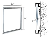 CRによってCRL Brite陽極酸化24 " x 24 "アルミ製ミラーフレームLaurence