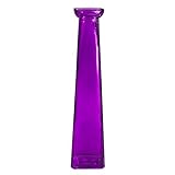 11 Tall Purple Glass Tapered Flower Bud Vase [並行輸入品]